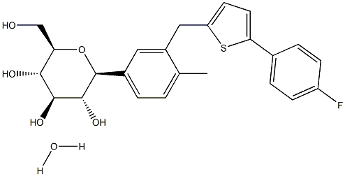 Canagliflozin Hydrate Chemical Structure