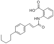N-(p-amylcinnamoyl) Anthranilic Acid Chemical Structure