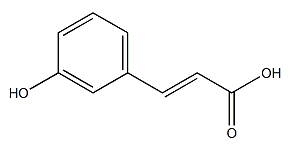 3-Hydroxycinnamic acid 结构式