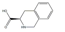 D-1,2,3,4-Tetrahydroisoquinoline-3-carboxylic acid 结构式
