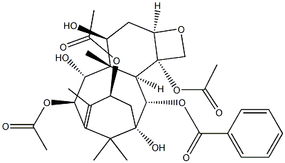 13-Acetyl-9-dihydrobaccatin III 结构式