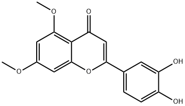 5,7-Dimethoxyluteolin 结构式