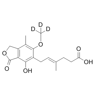 mycophenolic acid-d3 结构式