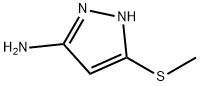 3-(Methylthio)-1H-pyrazol-5-amine 结构式