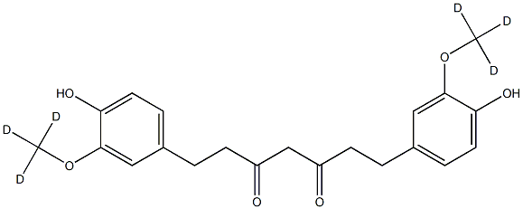 Tetrahydrocurcumin D6 结构式