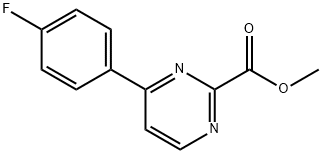 Methyl 4-(4-fluorophenyl)pyrimidine-2-carboxylate 结构式