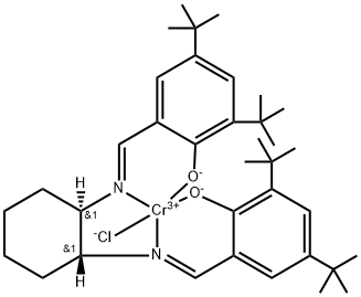 (1R,2R)-(-)-[1,2-Cyclohexanediamino-N,N'-bis(3,5-di-t-butylsalicylidene)]chromium(III) chloride 结构式