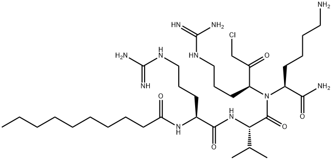 Decanoyl-arg-val-lys-arg-chloromethylketone Chemical Structure