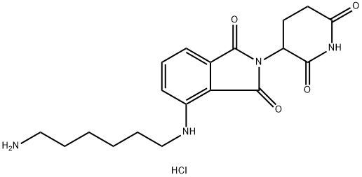 Pomalidomide-C6-NH2 hydrochloride Chemical Structure