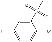 1-Bromo-4-fluoro-2-methanesulfonylbenzene Chemical Structure