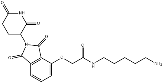 Thalidomide-O-amido-C5-NH2 Chemical Structure