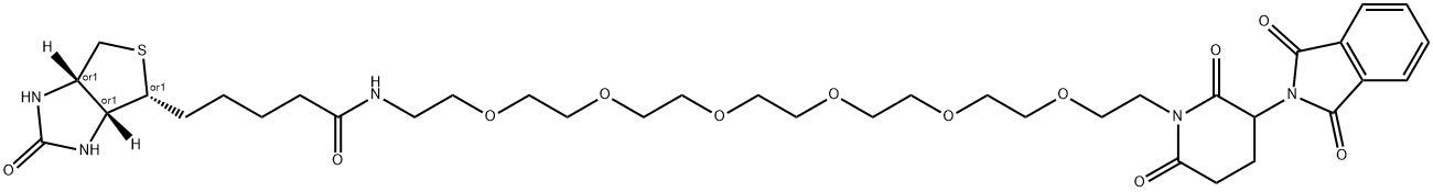 D-Biotin-PEG6-Thalidomide Chemical Structure