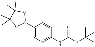 2-(BOC-Amino)pyridine-5-boronic acid, pinacol ester Chemical Structure