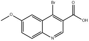 4-Bromo-6-methoxyquinoline-3-carboxylic acid Chemical Structure