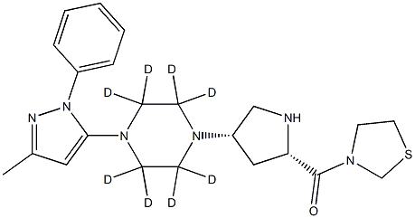 Teneligliptin D8 Chemical Structure