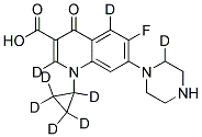 Ciprofloxacin-d8 结构式