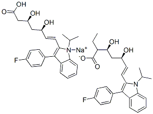 Fluvastatin N-Ethyl Sodium Salt 结构式
