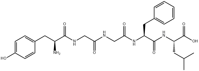 [Leu5]-Enkephalin 结构式