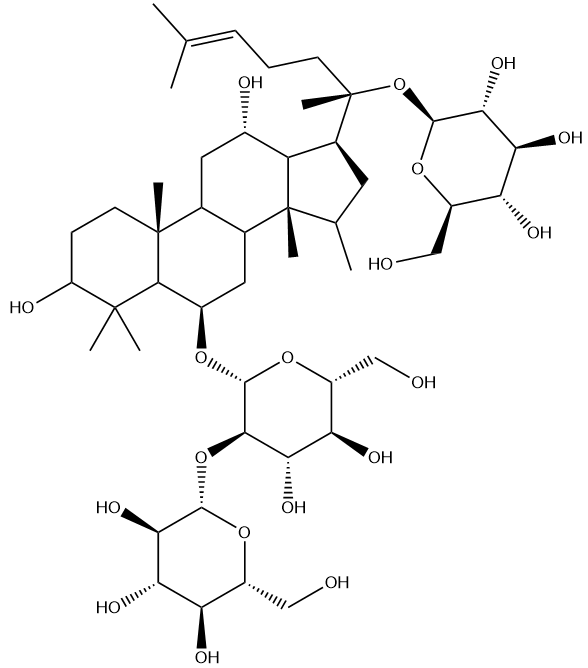 20-Glucoginsenoside RF 结构式