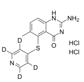 Nolatrexed-d4 dihydrochloride 结构式