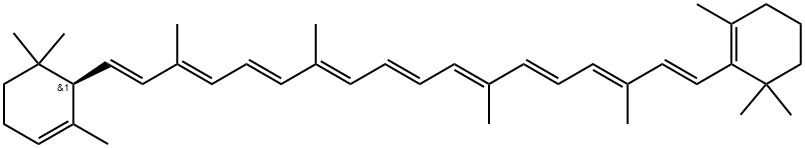 α-Carotene 结构式