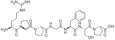 Bradykinin (1-7) 结构式