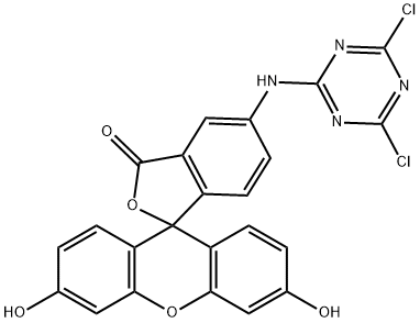 5-(4,6-Dichlorotriazinyl)aminofluorescein 结构式
