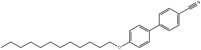 4'-Cyano-4-dodecyloxybiphenyl 结构式