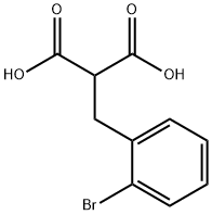 2-[(2-Bromophenyl)methyl]propanedioic Acid 结构式