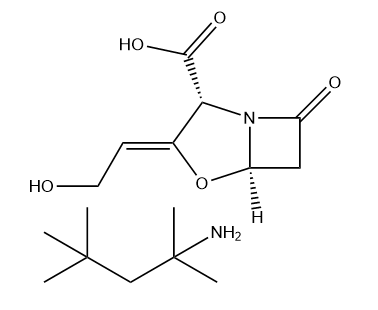 Clavulanic Acid 2-Amino-2,4,4-trimethylpentane Salt 结构式