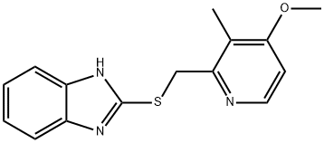 4-Desmethoxypropoxyl-4-methoxy S-Deoxo Rabeprazole 结构式