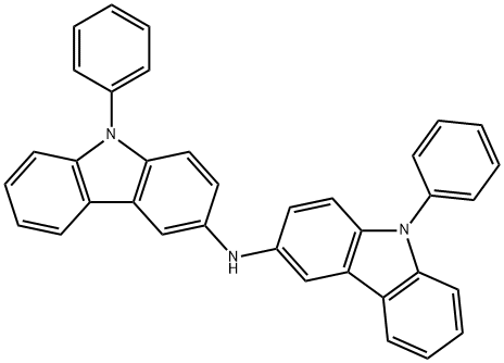 Bis(9-phenyl-9H-carbazol-3-yl)amine 结构式