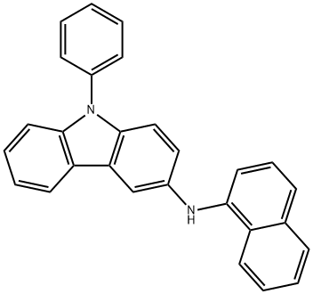 N-naphthalen-1-yl-9-phenylcarbazol-3-amin 结构式