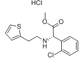 S-(+)-Methyl-(2-chlorophenyl)[(2-(2-thienyl)amino] acetate hydrochloride Chemical Structure