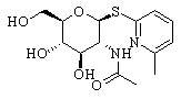6'-methyl-2-pyridinoyl-2-(acetylamino)-2-deoxy-1-thio-B-D-glucopyranoside Chemical Structure