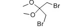 1,3-Dibromo-2,2-dimethoxypropane Chemical Structure