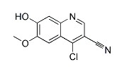 4-Chloro-3-cyano-7-hydroxy-6-methoxyquinoline Chemical Structure