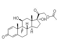 Isoflupredone acetate Chemical Structure