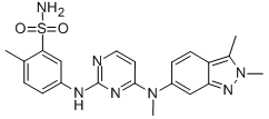 Pazopanib Chemical Structure