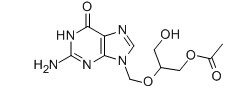 Ganciclovir Mono-O-acetate Chemical Structure