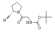 (S)-tert-butyl 2-(2-cyanopyrrolidin-1-yl)-2-oxoethylcarbamate Chemical Structure